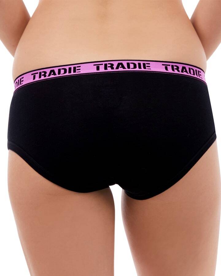 Tradie Women's Scooped Comfort Crop - Black