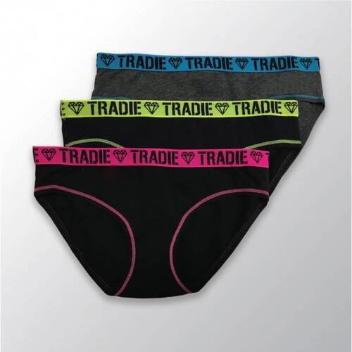Girls Tradie 7 Pack Cotton Underwear Bikini Mixed Briefs Oasis (SB7)