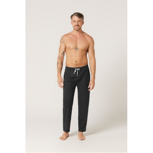 Mens Pyjamas Contare Bamboo Cotton Sleep Pants Pjs Charcoal (CHC)