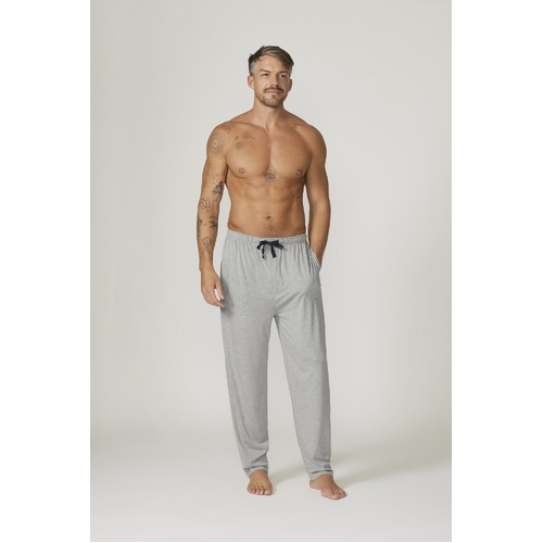 Mens Pyjamas Contare Bamboo Cotton Sleep Pants Pjs Grey (GNA)