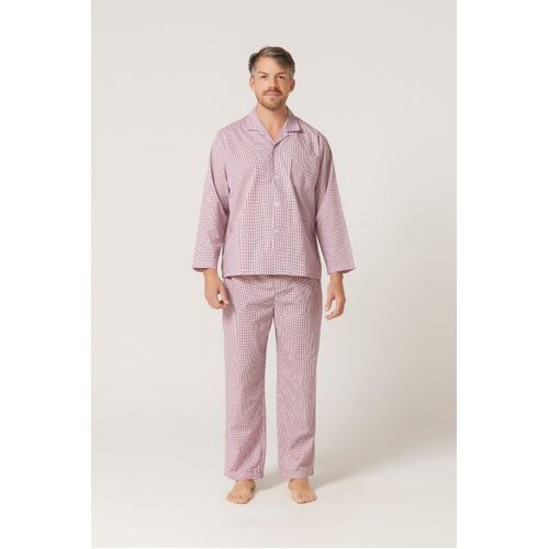 Mens Lynx Sizes S-7XL Long Sleeve PJS Pyjamas Set Red (OGR)